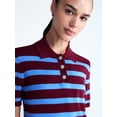 thumbnail image 5 of Free Assembly Women's and Women's Plus Polo Sweater with Short Sleeves, Lightweight, Sizes XS-4X, 5 of 6
