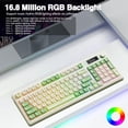thumbnail image 6 of AULA S99 Pro, 99-Key, Wireless, Membrane, Gaming Keyboard, RGB, 5-Layer Padding, 2000 mAh Battery, Knob, Digital Screen, 6 of 7