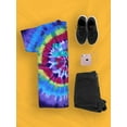 thumbnail image 3 of Ice Cream Don't Think It Tie Dye Spiral Women -Image by Shutterstock, Female x-Large, 3 of 4