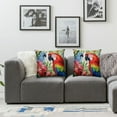 thumbnail image 3 of COMIO JES&amp;MEDIS Home Decorative Square Throw Pillowcase Cute Birds Parrot Cartoon Patten Cushion Pillows Cover,2pc, 3 of 6
