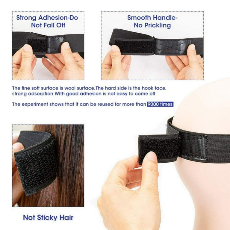 2.5 Cm Wide Adjustable Elastic Wig Band with Hooks for Sewing Lace  Frontal/Lace Closure/ Lace Wigs - China Hair Accessories and Salon  Equipment price