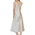 thumbnail image 5 of Deago Women's Satin Nightgown Sleeveless Long Slip Sleep Dress Silk V Neck Nightgowns Sleepwear (Champagne, 2XL), 5 of 5