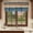 Navy Blue, variant on Farmhouse Navy Blue Brown Valances for Windows, Decorative Rod Pocket Window Valance Curtains, Vintage Wooden Striped Short Curtain Drapes for Kitchen/Bathroom/Living Room, 2 Panels, 60" W x 18" L