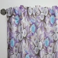 thumbnail image 3 of Designart 'Bloom Purple IV' Floral Curtain Panel, 3 of 5