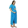 thumbnail image 6 of Bimba Maternity Cotton Kaftan Hospital Delivery Gown Nursing Night Wear Caftan, 6 of 7