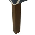 thumbnail image 2 of HomePop Classic Wingback Accent Armchair, Navy Blue Patterned, 2 of 7