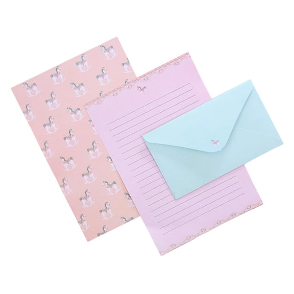 Floral & Stationery Set Elegant Envelopes and Notepaper for Professional Letters