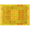 thumbnail image 1 of Ahgly Company Indoor Rectangle Southwestern Yellow Country Area Rugs, 2' x 4', 1 of 4