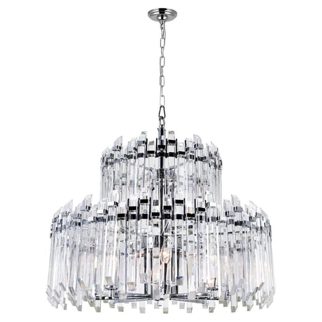 CWI Lighting Henrietta Lustre 12 Lumières avec Finition Chrome
