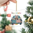 thumbnail image 2 of Happy Easter Cocker Spaniel American Flag Truck Bunny Ears Acrylic Benelux Ornament Cockers Dog Lover Gifts Home Tree Decor - 03001, 2 of 4