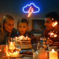 thumbnail image 5 of Letrero de neón acrílico con iluminación en forma de nube - Decoración de pared LED - Alimentación por batería o USB - Para dormitorio, habitación infantil, bar, fiesta, Navidad, 5 of 5