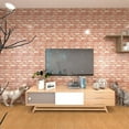thumbnail image 4 of NOGIS 3D Wall Panels Peel and Paste 3D Brick Wallpaper Interior Wall Décor,10 Pack Waterproof Wall Panel Stone Wall Panels for Living Room,Lobby Bedroom Hotel Office Decor (B), 4 of 7