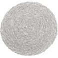 thumbnail image 2 of Round Braided Placemats Set Of 6 Washable Round Placemats For Kitchen Table, 2 of 5