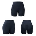 thumbnail image 4 of Women Casual High Waist Yoga Pants Butt Lift Ruching Short Shorts Sport Leggings, 4 of 7