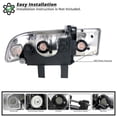 thumbnail image 5 of Spec-D Tuning Euro Headlights Smoke Lens Compatible with 1998-2004 Chevy S10 Blazer L+R Pair Head Light Lamp Assembly, 5 of 7