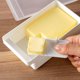 thumbnail image 4 of 1 unidad (blanca) caja de almacenamiento para cortar mantequilla, refrigerador con tapa, caja para conservar queso y queso, rebanador de cuchillos para mantequilla para hornear, 4 of 5