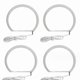 thumbnail image 2 of Multi-Color RGB LED Halo Rings for Car Headlights, 131mm Angel Eyes Light Kit, 2 of 5