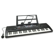 Memorex Electric 54-Key Piano Keyboard with Microphone, MKEYB2020, Black