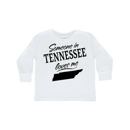 

Inktastic Someone in Tennessee Loves Me Gift Toddler Boy or Toddler Girl Long Sleeve T-Shirt