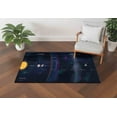 thumbnail image 3 of Solar System Rugs, Planets and Space Rugs, Trendy Rug, Science Rug, Modern Rugs, 3D Printed Rug, Custom Rug, Bathroom Rug, Hallway Soft Rug, 2.6'x5' - 80x150 cm, 3 of 8