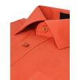 thumbnail image 4 of Men's Classic Fit Long Sleeve Wrinkle Resistant Button Down Premium Dress Shirt (Orange, M), 4 of 4