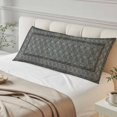 thumbnail image 4 of Blue Boho Body Pillow Covers 20"x60", Vintage Ethnic Tribe Abstract Art Floral Soft Brushed Microfiber Breathable Throw Pillow Covers, Decorative Pillowcase with Zipper for Couch Sofa Bedroom, 4 of 9