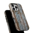 thumbnail image 6 of DesignSkinz Scratch-Resistant Hard Slim Case Compatible with iPhone 11 Pro Max (Compatible with MagSafe) - Wood Planks with Peeled Blue Paint, 6 of 9