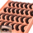 thumbnail image 1 of Pestañas postizas ALICROWN, pestañas cortas, aspecto natural, 14 pares, 1 of 9