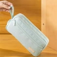 thumbnail image 4 of Foldable Pencil Case Zipper Big Capacity Aesthetic Canvas Pencil Pouch Compartments Stationery Organizers Pen Bag for Kids Girls Boys Teen Student School Supplies Makeup Bags, 4 of 8
