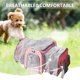 thumbnail image 1 of Bolsa De Transporte De Mascotas Bolsa de viaje para gatos al aire libre Suministros de transporte de mascotas plegables y expandibles (rosa claro), 1 of 7