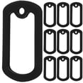 thumbnail image 1 of EeaseCA 12pcs Military Style Dog Tag Silicone Silencer Dog Tag Silicone Protective Cover, 1 of 6
