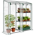 thumbnail image 1 of Outsunny Mini Serre, Serre Portable avec 3 Tablettes, Transparente, 1 of 10