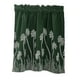 thumbnail image 5 of Cortina de ventana con flores bordadas, cenefa de gasa con encaje bordado Verde_74x61cm, 5 of 8