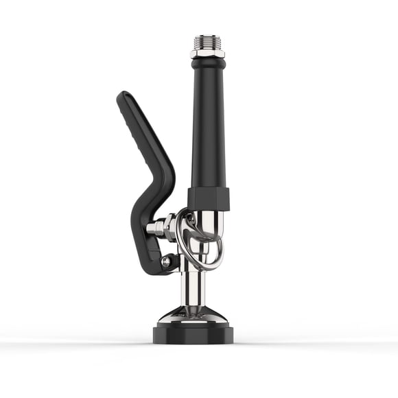 FAUAID Pulverizador de preenjuague, cabezal de rociador de fregadero comercial, válvula de pulverización de 1,42 GPM, boquilla rociadora de platos con mango ergonómico, piezas de grifo comercial para