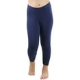 thumbnail image 5 of ToBeInStyle Girls' Fitted Full Length Leggings - Navy - Large, 5 of 6