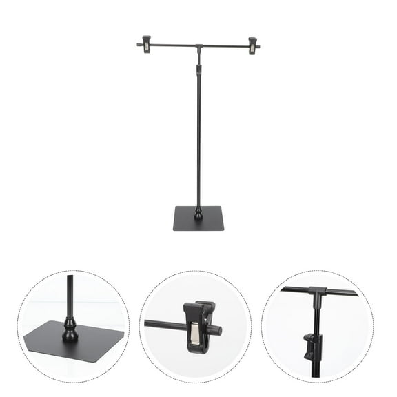 DECORNIJIA Professional Design Poster Stand Black Stainless Steel 1Pack