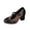 Black, variant on Viluyesy Women's Mary Jane Pumps Chunky Heel T Strap Block Heel Slip On Comfortable Dress Casual Work Shoes Black Size 9