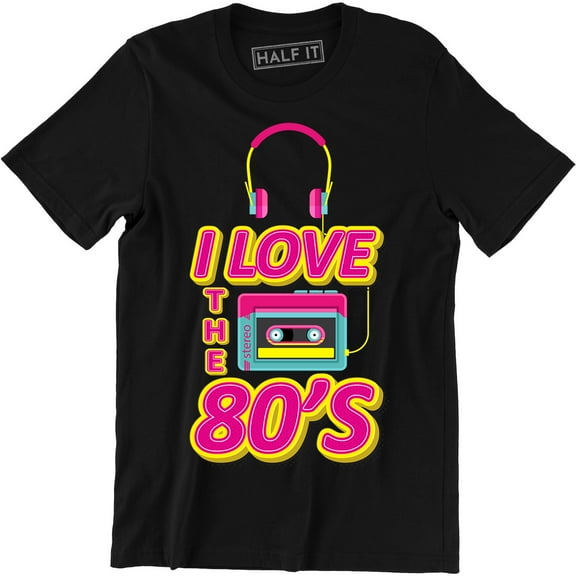 I Love The 80's Top Eighties Music Retro Men's T-Shirt