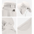 thumbnail image 5 of Wide Brim Sun Hat for Women Uv Protection, 2026 Fishing Hat with Neck Flap & Solar Fan, Breathable Sun Protection Hat, 5 of 11