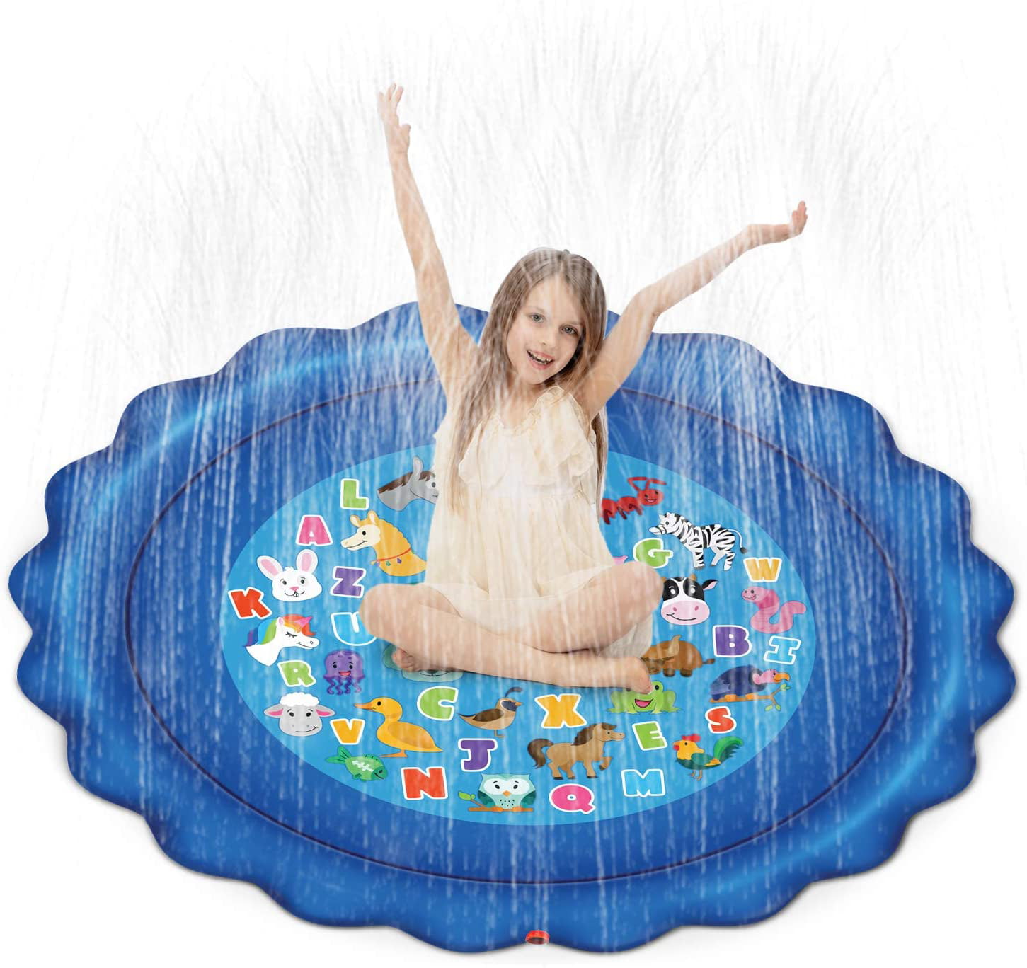Details about   Sprinkler Play Water Mat Splash Pad Pool Garden Kids Children Spray Toy Outdoors 