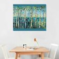 thumbnail image 2 of Acheng Large Wall Art Decor Green View White Birch Forest Canvas Painting Nature Plant Picture Wildlife Trees Landscape Artwork Home Living Room Bedroom Office Wall Decoration Wall Art picture 1, 2 of 6