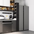 thumbnail image 2 of Jopath 7 Tier Pull-Out Multi-Tier Storage with Handle and Wheels, Single-Sided Open Shelf Multi-Functional Storage for Kitchen Living Room Narrow Spaces Black, 2 of 9
