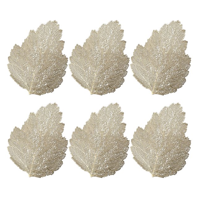 Billuyoard 6 pack/lote tapetes para de comedor impermeables y a prueba de aceite tapete para de comedor fácil de limpiar Mostrada oro