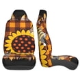 thumbnail image 3 of Sikiie Sunflower Gnomes and Bees Car Seat Protector 2 Pack Car Seat Cushion Mat, Car Seat Covers for SUV, Truck, Van, 3 of 7