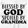 thumbnail image 2 of Blessed By God Spoiled By Grandma Romper Boys or Girls Infant Baby Brisco Brands 6M, 2 of 6