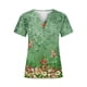 thumbnail image 4 of Puntoco 2024, tops a la moda de verano para mujer, top de manga corta holgado informal con estampado con cuello en V, top/camisa de manga corta con cuello en V, 4 of 5