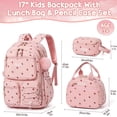 thumbnail image 2 of Mochila escolar Fimibuke de pana para niños, 3 unidades, con lonchera y bolsa, 2 of 9