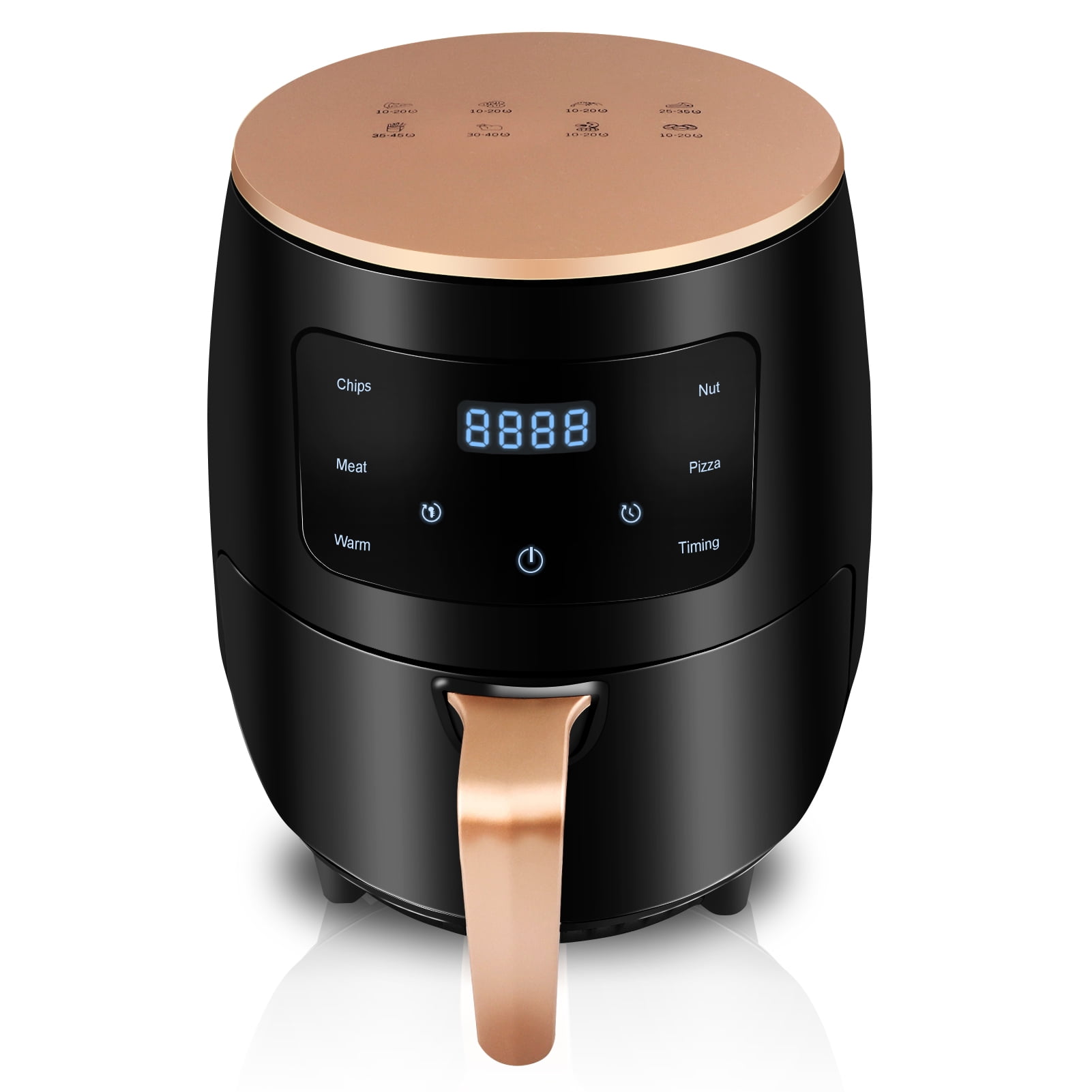 Tebru 6.5 qt Air Fryer, Black - Touch Screen