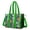 Green Striped Sports, variant on Teacher Tote Bag,Leopard Print and Footballs Pattern Teacher Utility Tote Bag,Large Work Tote Bags for Women with Multiple Pockets,Top Zipper Closure,13.8x10.6x6.7 Inch