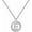 E, variant on SISGEM 925 Silver Initial Necklaces for Women White Gold Plated Round Alphabet Letter Pendant Necklace with Cubic Zirconia Chain Length 18+2 Inch Name Necklace for Women Gift